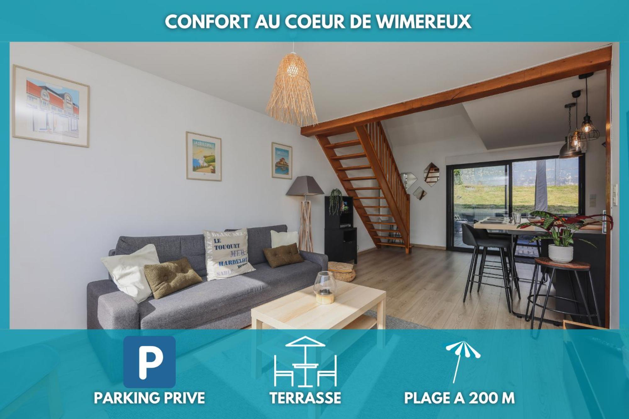 La Marine, Maison En Plein Coeur De Wimereux Bagian luar foto